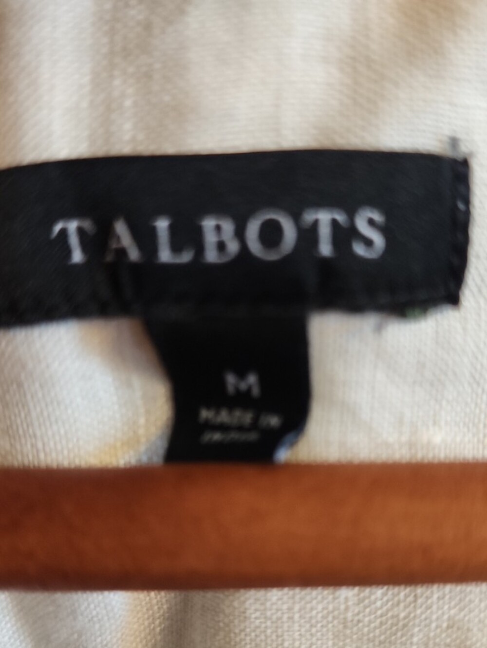 Talbots Cream Linen V-Neck Sleeveless Camisole - Picture 2 of 4